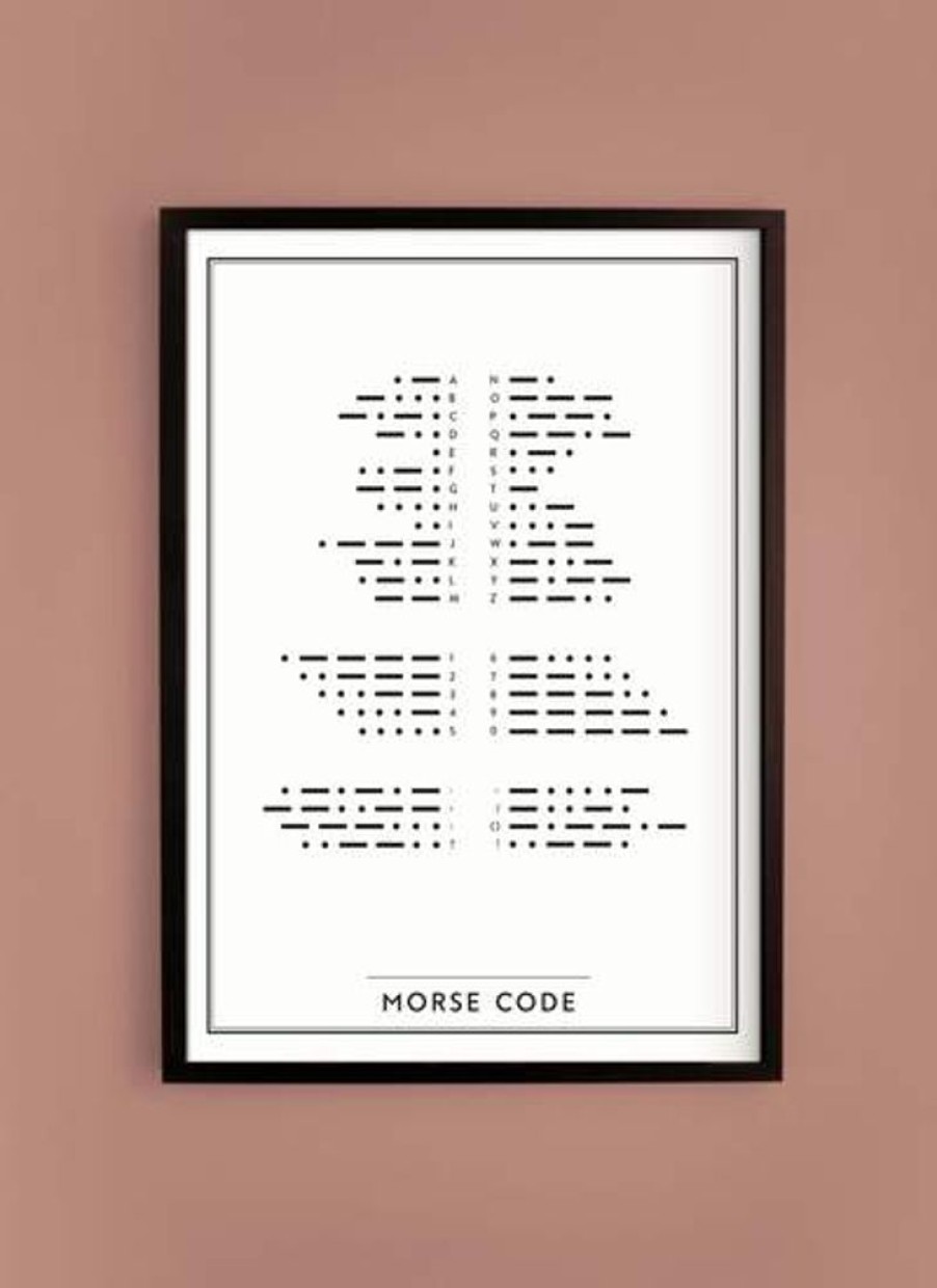 Inredning Kunskapstavlan® Posters | Morse Code Poster50X70 Cm