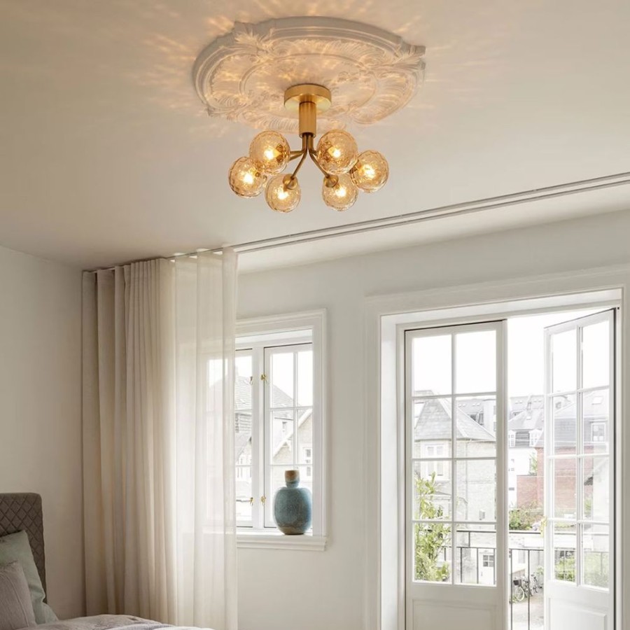 Belysning Nuura Plafonder | Apiales 6 Plafond, Massing / Guld