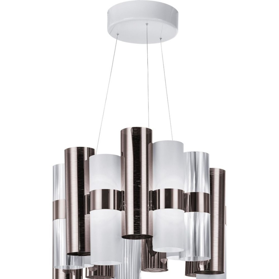 Belysning SLAMP Taklampor | La Lollo Ljuskrona Medium, Pewter