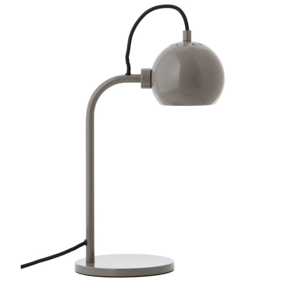 Belysning Frandsen Bordslampor | Ball Single Bordslampa, Glossy Varmgra