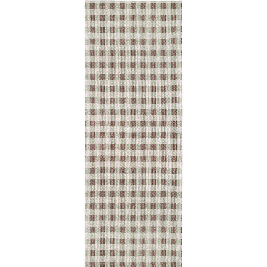 Mattor Brita Sweden Plastmattor | Poppy Matta Gron/Beige, 70X200 Cm