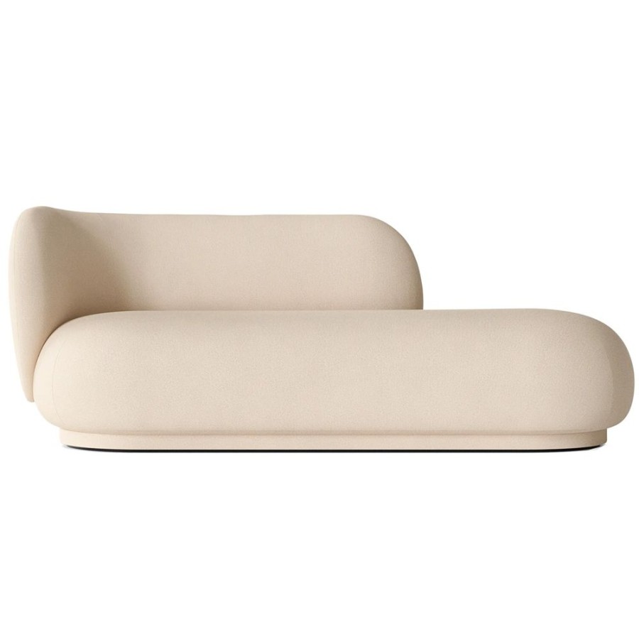 Mobler Ferm Living Hornsoffor & Divansoffor | Rico Brushed Divan Vanster, Off-White