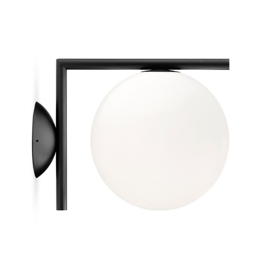 Belysning Flos Plafonder | Ic Lights C/W1 Tak/Vagglampa, Black