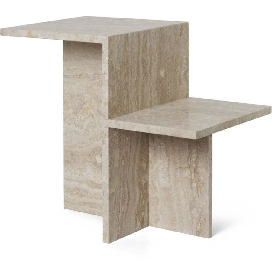 Mobler Ferm Living Sidobord & Smabord | Distinct Sidobord, Travertine