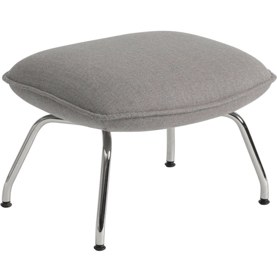 Mobler Muuto Fotpallar | Doze Fotpall, Krom/Re-Wool 128