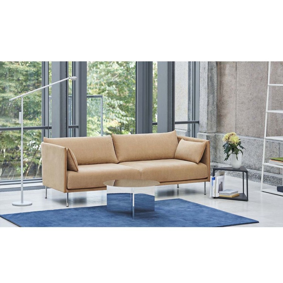 Mobler HAY 3-Sitssoffor | Silhouette 3 Cognac P Chromed B/Linara 142 Spice