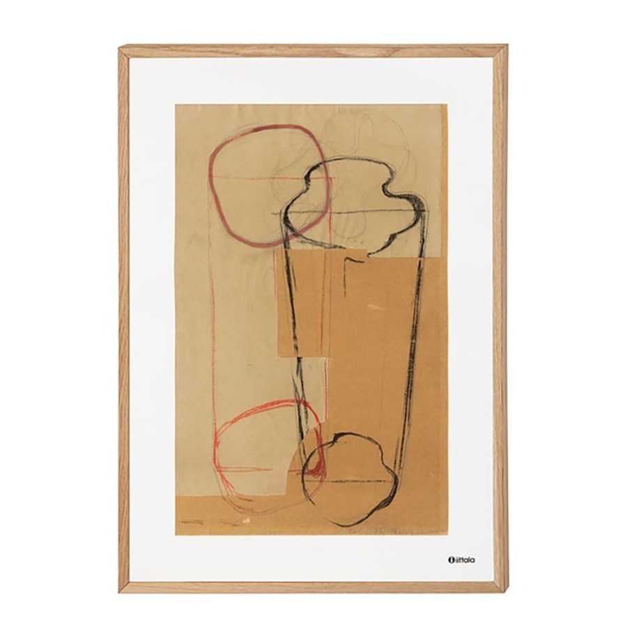 Inredning Iittala Posters | Alvar Aalto Art Poster 50X70 Cm, Sketch Brown