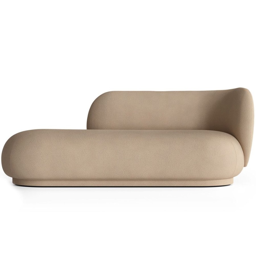 Mobler Ferm Living Hornsoffor & Divansoffor | Rico Brushed Divan Hoger, Sand