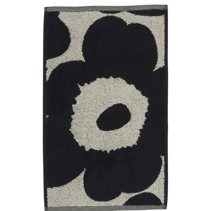 Textil Marimekko Handdukar & Badlakan | Unikko Gasthandduk 30X50 Cm, Morkbla