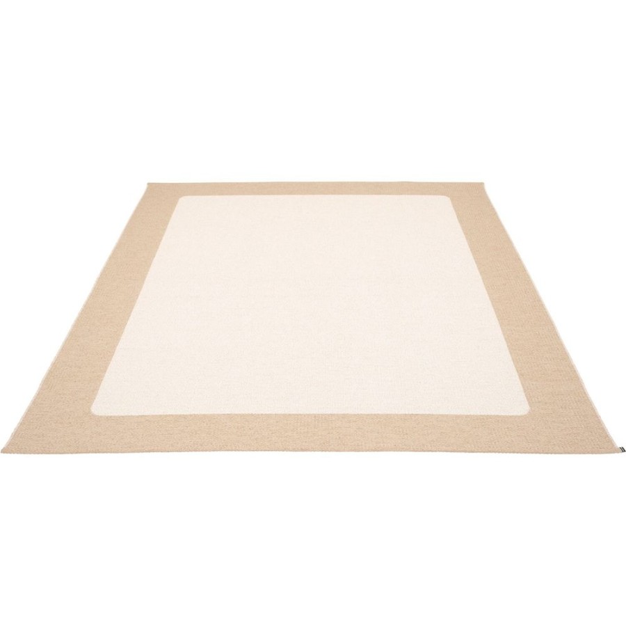 Mattor Pappelina Plastmattor | Ilda Matta 180X180 Cm, Beige / Vanilla