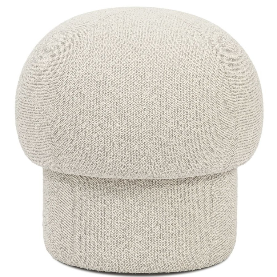 Mobler Design House Stockholm Sittpuffar | Uno Sittpuff Cream, O50 Cm