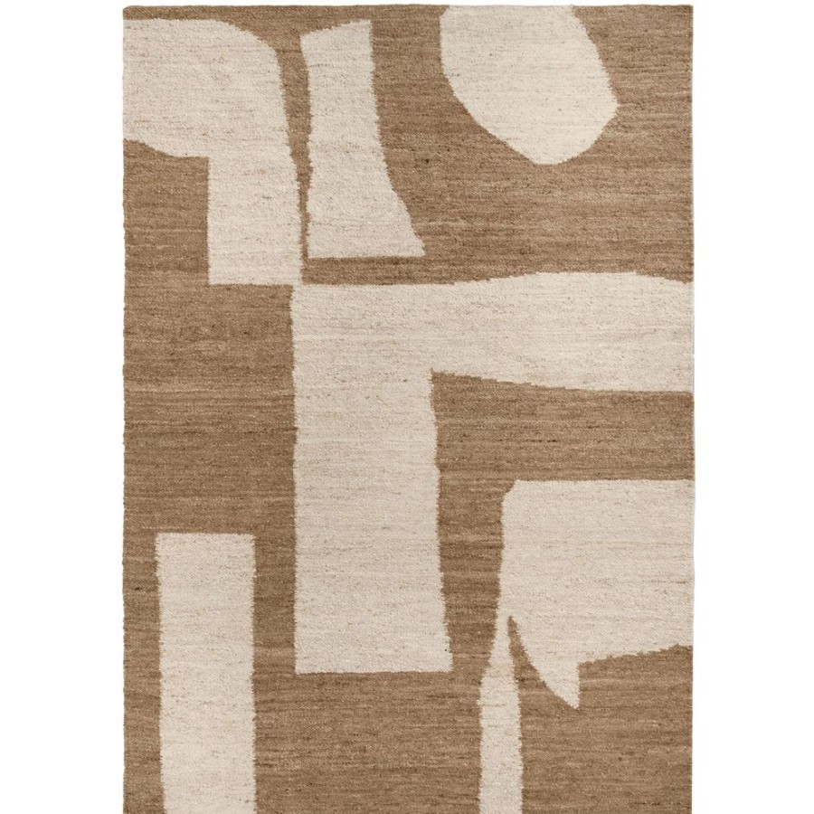 Mattor Ferm Living Ullmattor | Piece Matta, 300X200 Cm Naturvit/Toffee