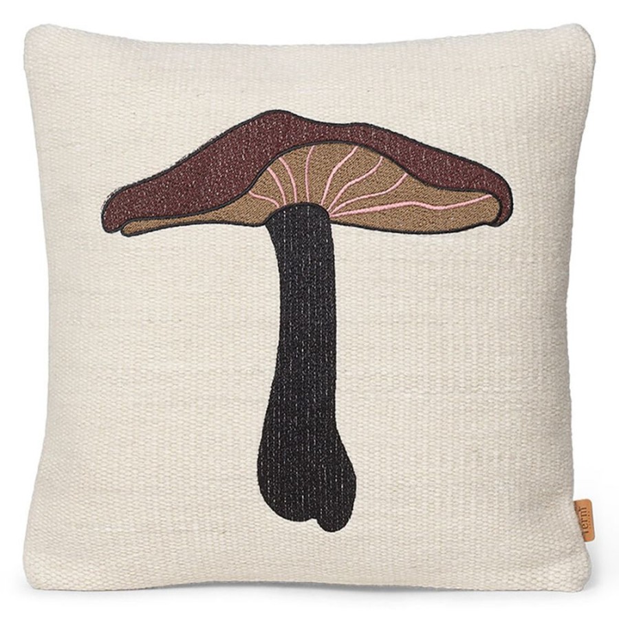 Textil Ferm Living KIDS Prydnadskuddar & Kuddfodral | Forest Prydnadskudde Broderad 40X40 Cm, Lactarius