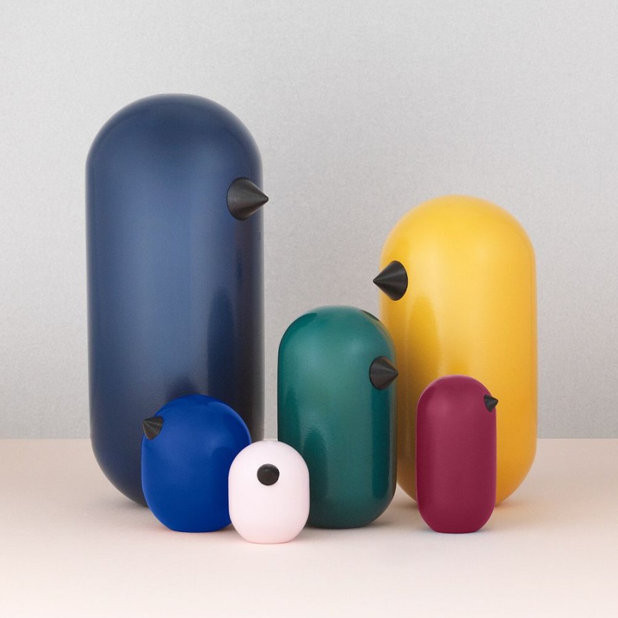 Inredning Normann Copenhagen Skulpturer & Dekorativa Accessoarer | Little Bird 10 Cm, Gul