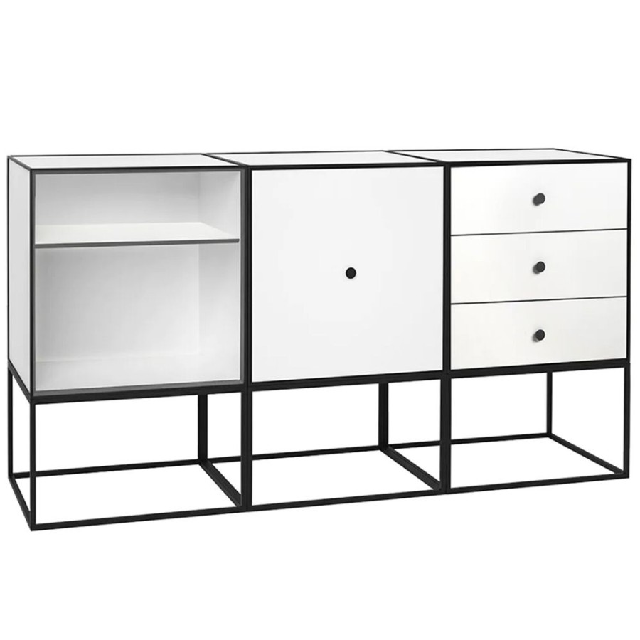 Mobler Audo Copenhagen Sideboards | Frame 49 Trio Sideboard Med Underrede, Vit