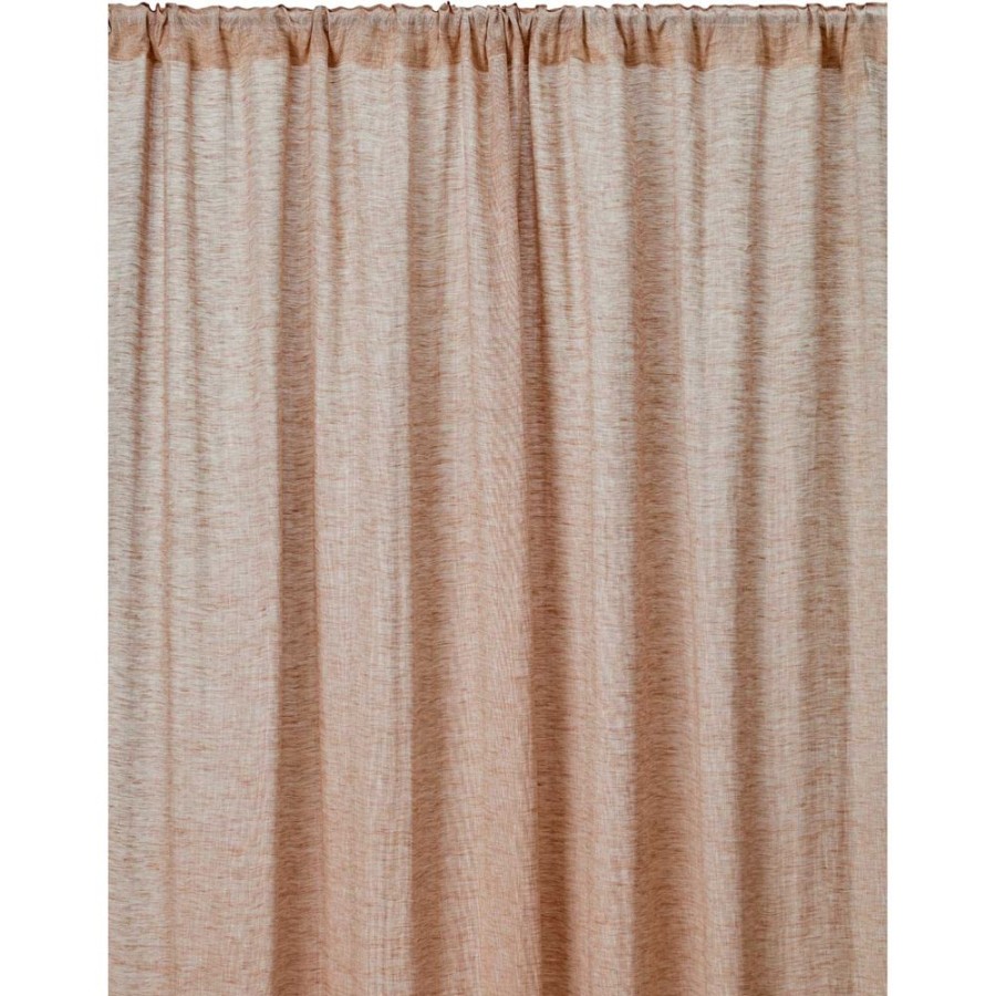 Textil Linum Gardiner | Intermezzo Gardin Veckband 140X290 Cm, Camel Brown