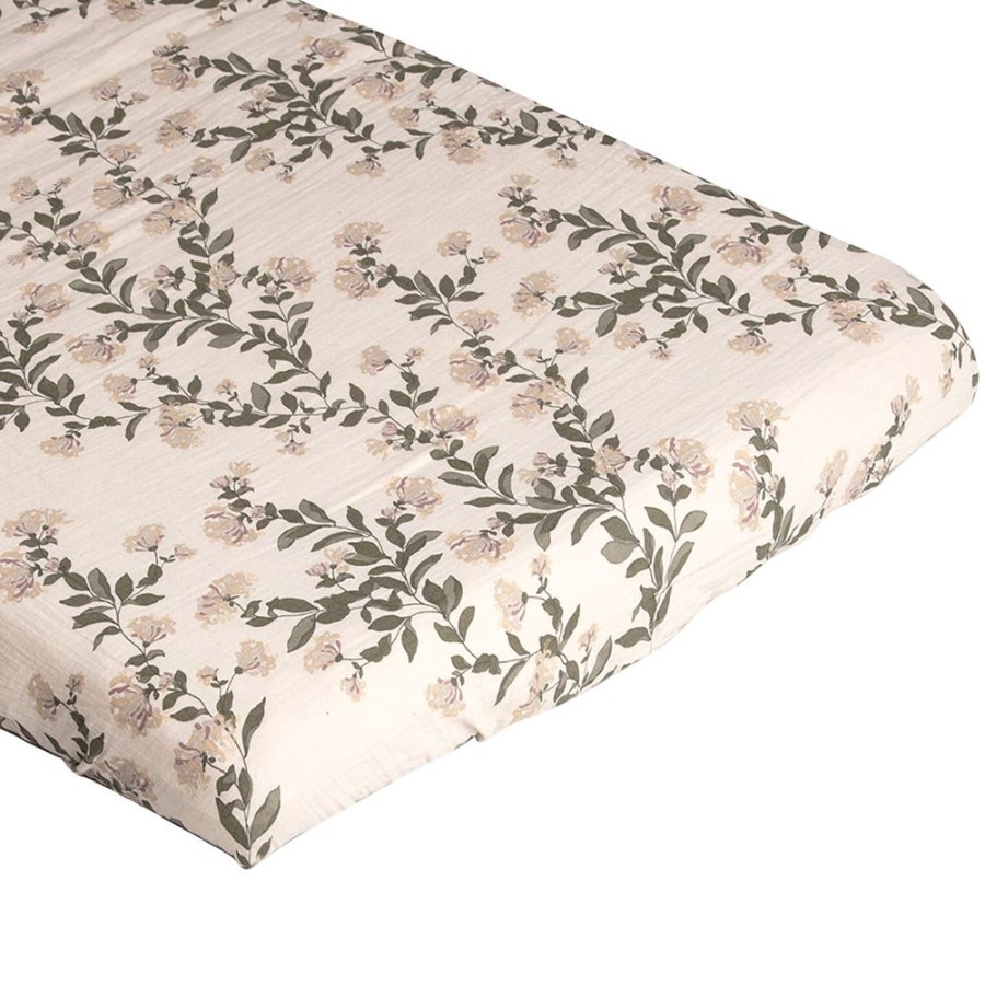 Textil Garbo & Friends Underlakan | Honeysuckle Muslin Dra-Pa-Lakan, 60X120 Cm