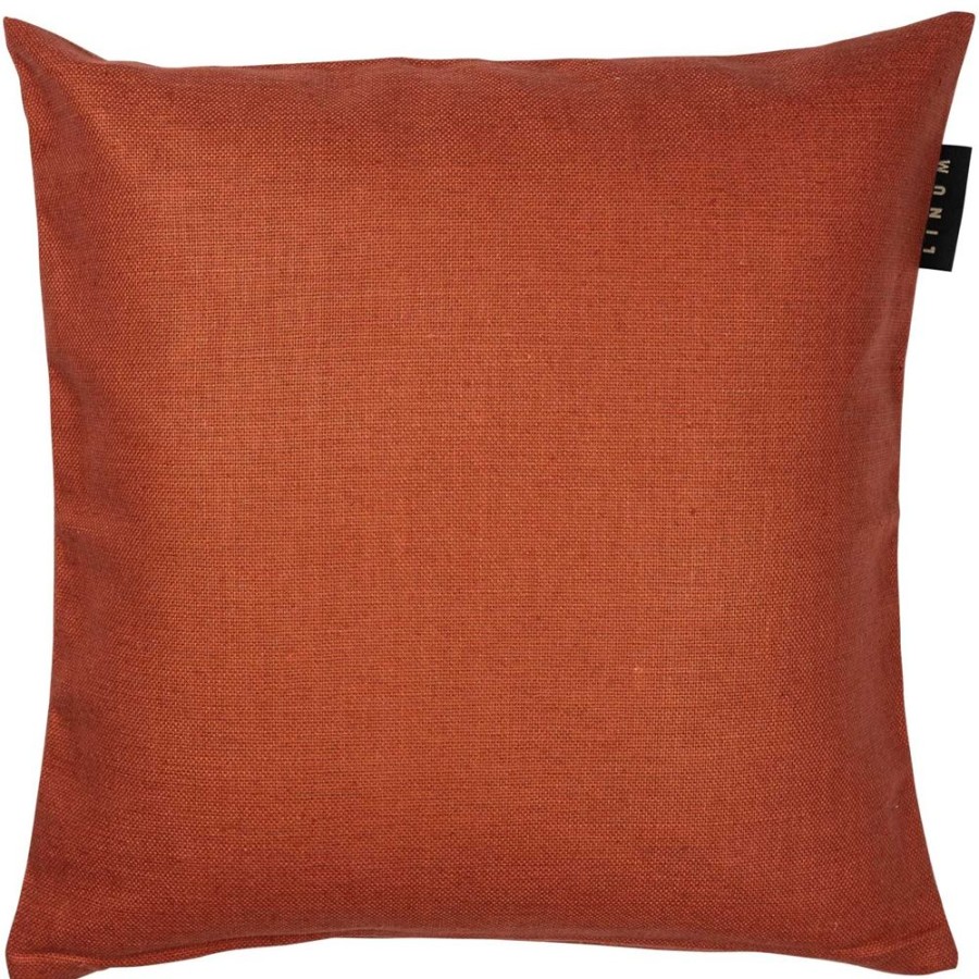 Textil Linum Prydnadskuddar & Kuddfodral | Seta Kuddfodral 40X40 Cm, Rusty Orange