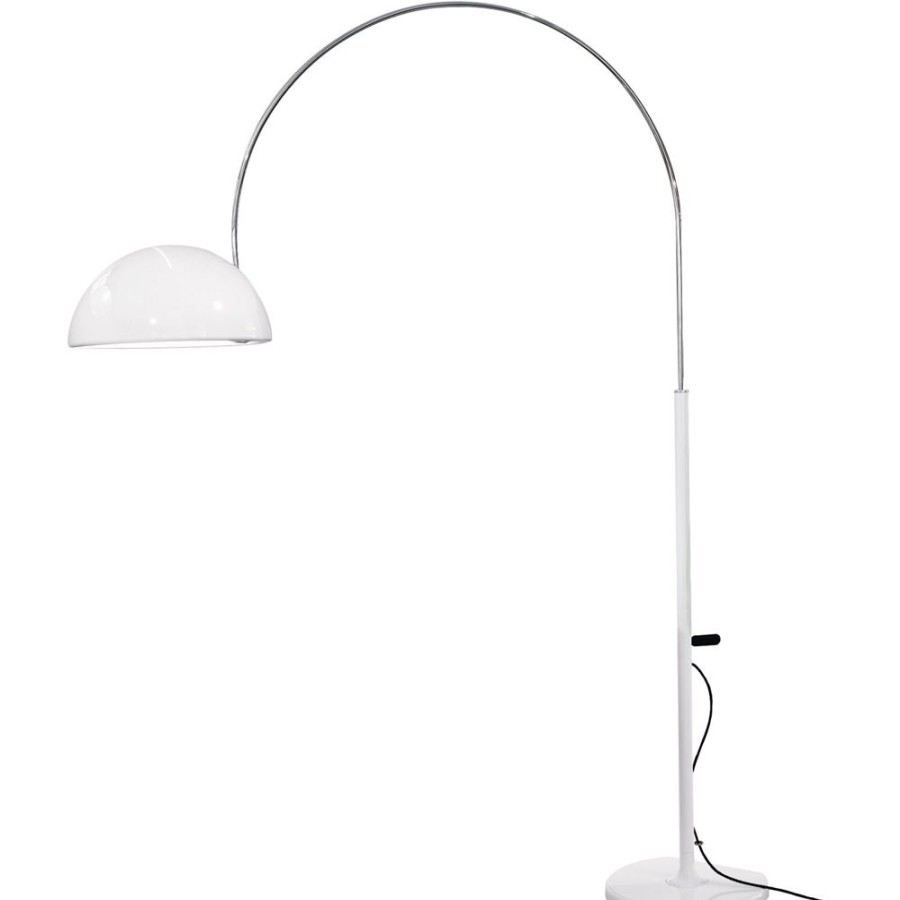 Belysning Oluce Golvlampor | Coupe 3320R Golvlampa, Vit