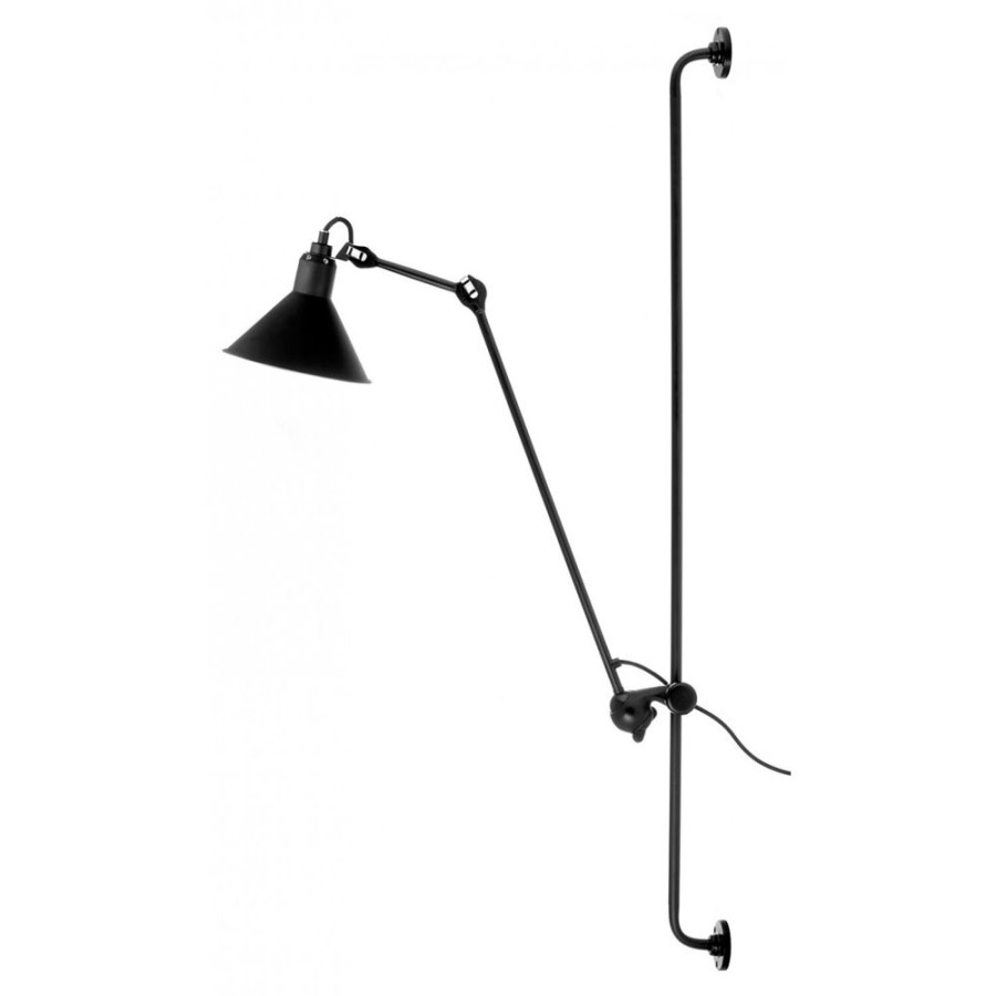 Belysning DCWéditions Vagglampor | Lampe Gras N°214 Vagglampa, Svart