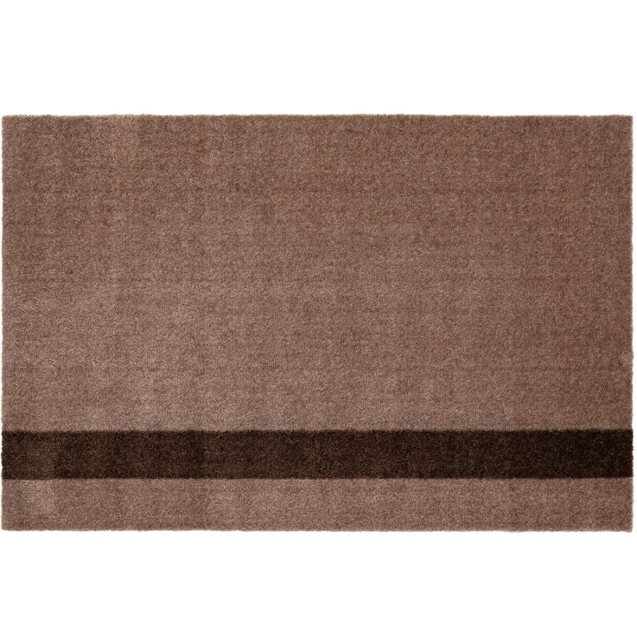 Mattor Tica Copenhagen Plastmattor | Stripes Matta Vertikal Sand/Brun, 60X90 Cm