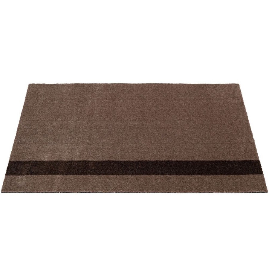 Mattor Tica Copenhagen Plastmattor | Stripes Matta Vertikal Sand/Brun, 60X90 Cm