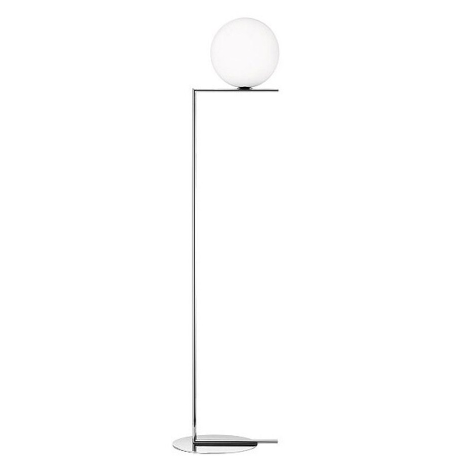 Belysning Flos Golvlampor | Ic Lights F2 Golvlampa, Chrome