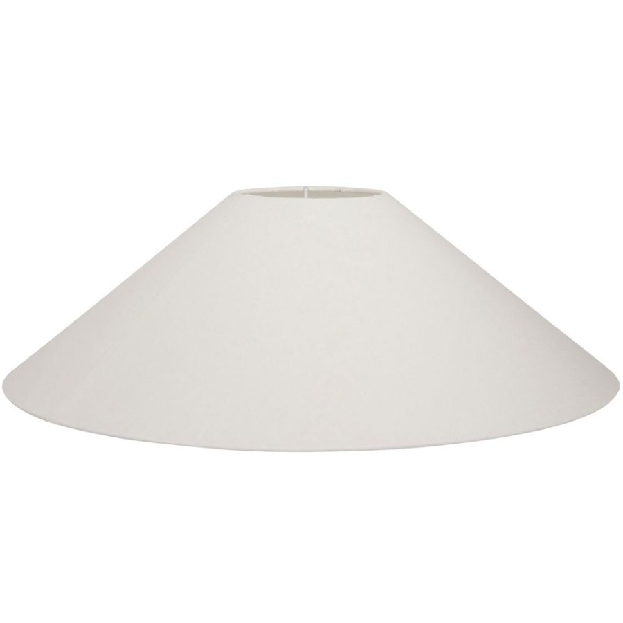 Belysning Watt & Veke Lampskarmar | Basic Flack Lampskarm Vit, 42 Cm