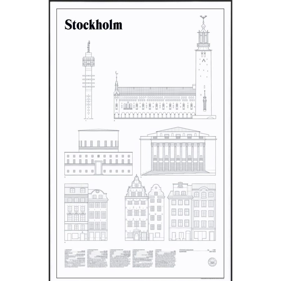 Inredning Studio Esinam Posters | Stockholm Elevations Poster