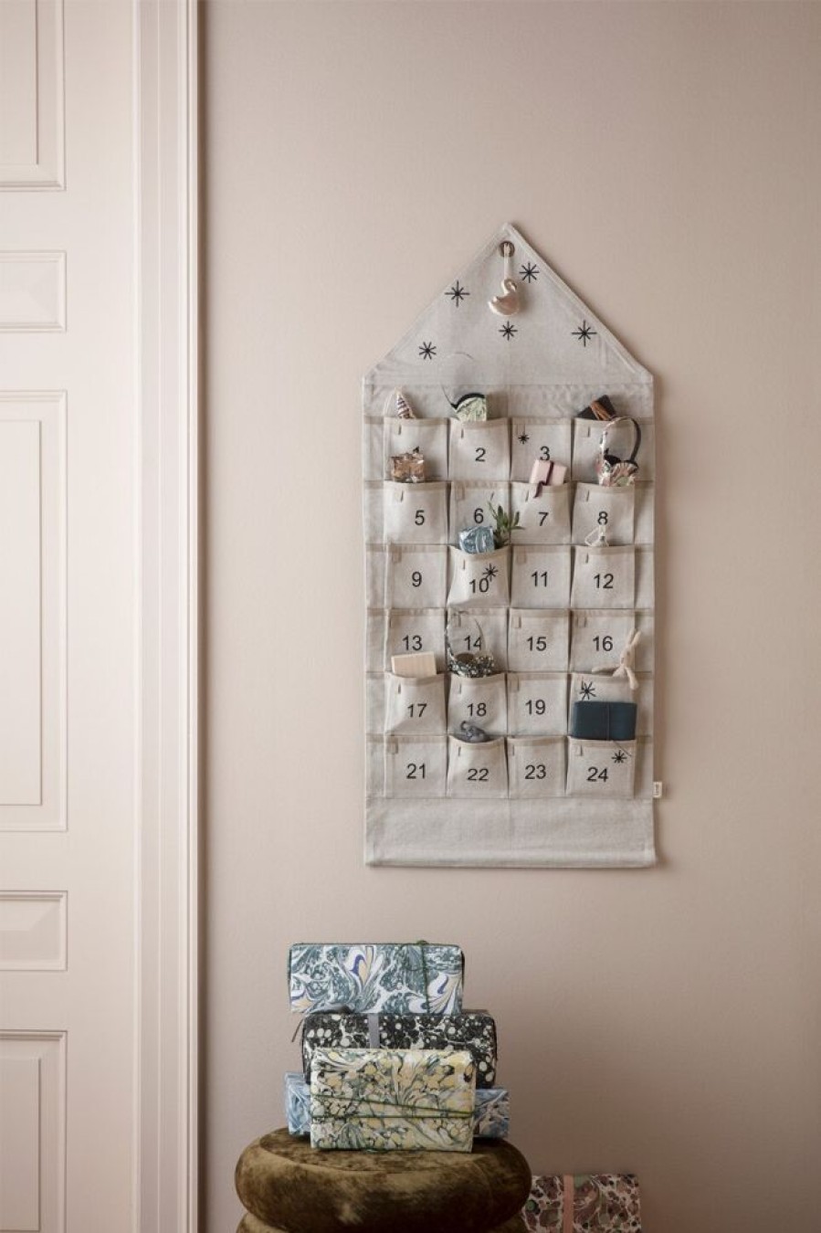 Inredning Ferm Living Juldekorationer | Star Julkalender, Sand