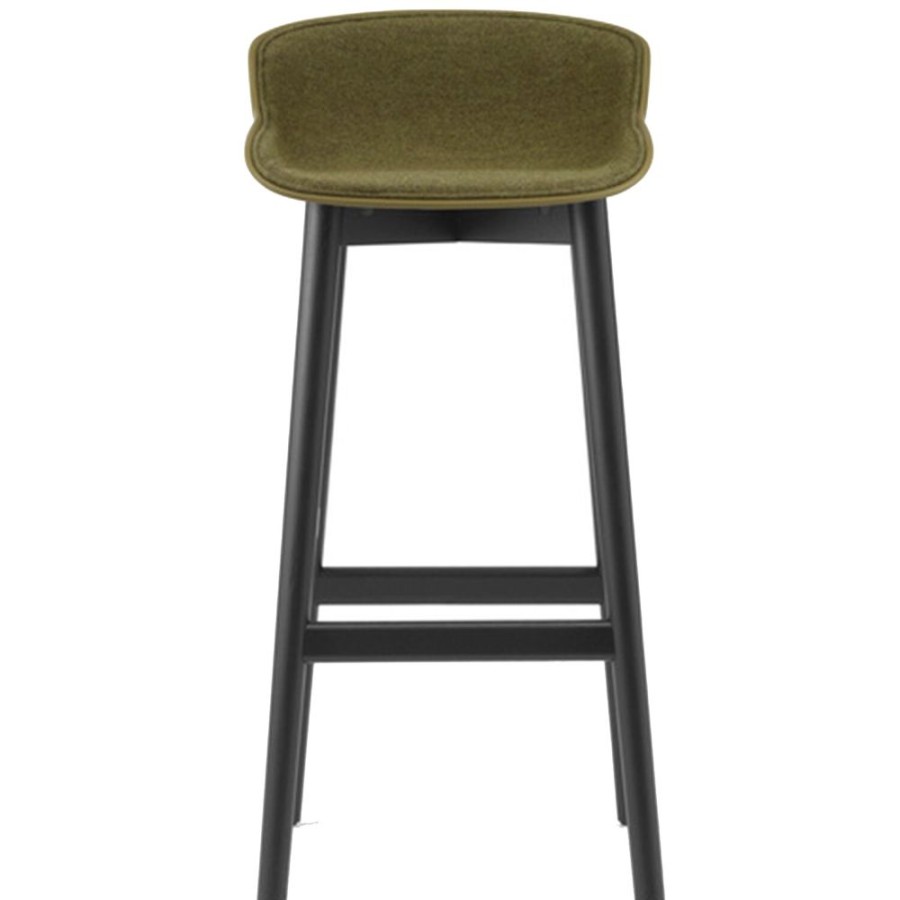 Mobler Normann Copenhagen Barstolar | Hyg Barstol 75 Cm, Kladd Framsida, Oliv / Svart Ek