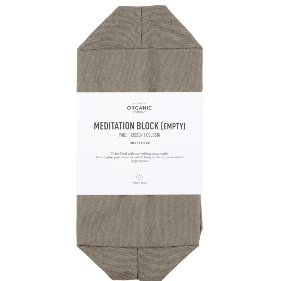 Textil The Organic Company Tacken & Kuddar | Meditation Block Kudde, Clay