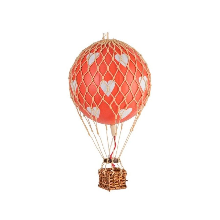 Inredning Authentic Models Skulpturer & Dekorativa Accessoarer | Floating The Skies Luftballong 13X8.5 Cm, Red Hearts