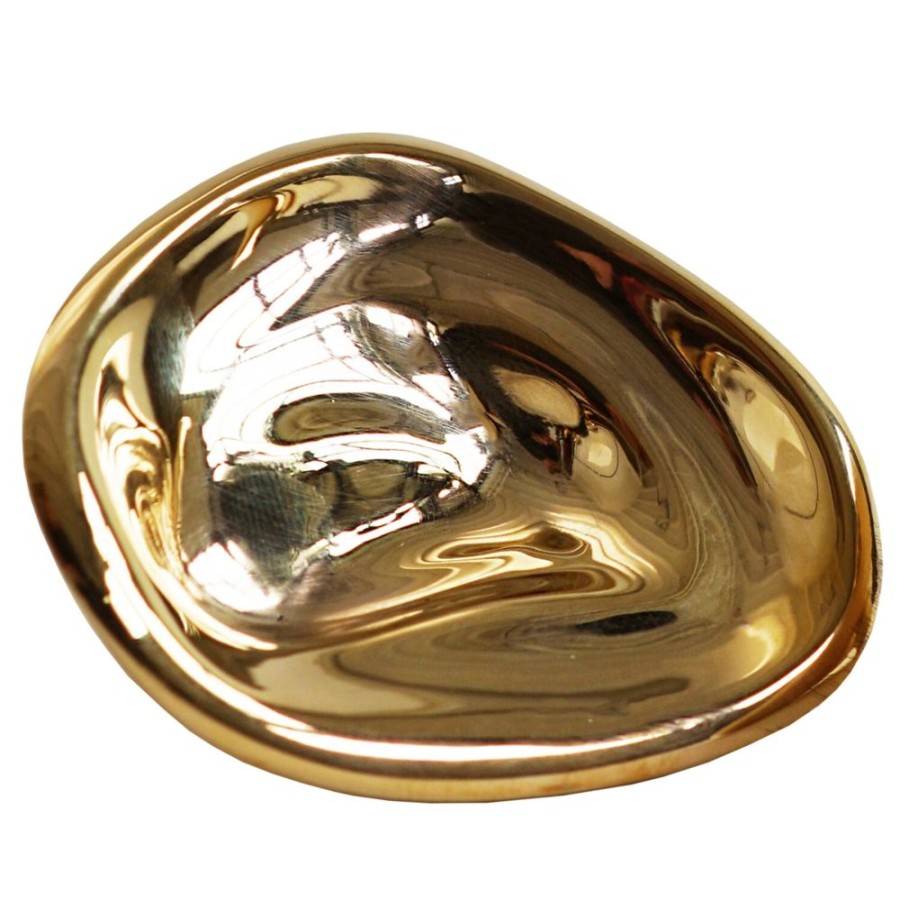 Inredning Hein Studio Krokar & Galgar | Ripple Knob Vaggkrok 8 Cm, Guld