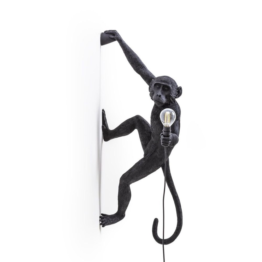 Belysning Seletti Utebelysning | Monkey Lamp Outdoor Hanging Hoger Version, Svart