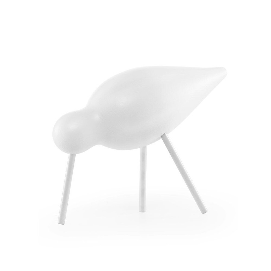 Inredning Normann Copenhagen Skulpturer & Dekorativa Accessoarer | Shorebird Medium, Vit/Vit