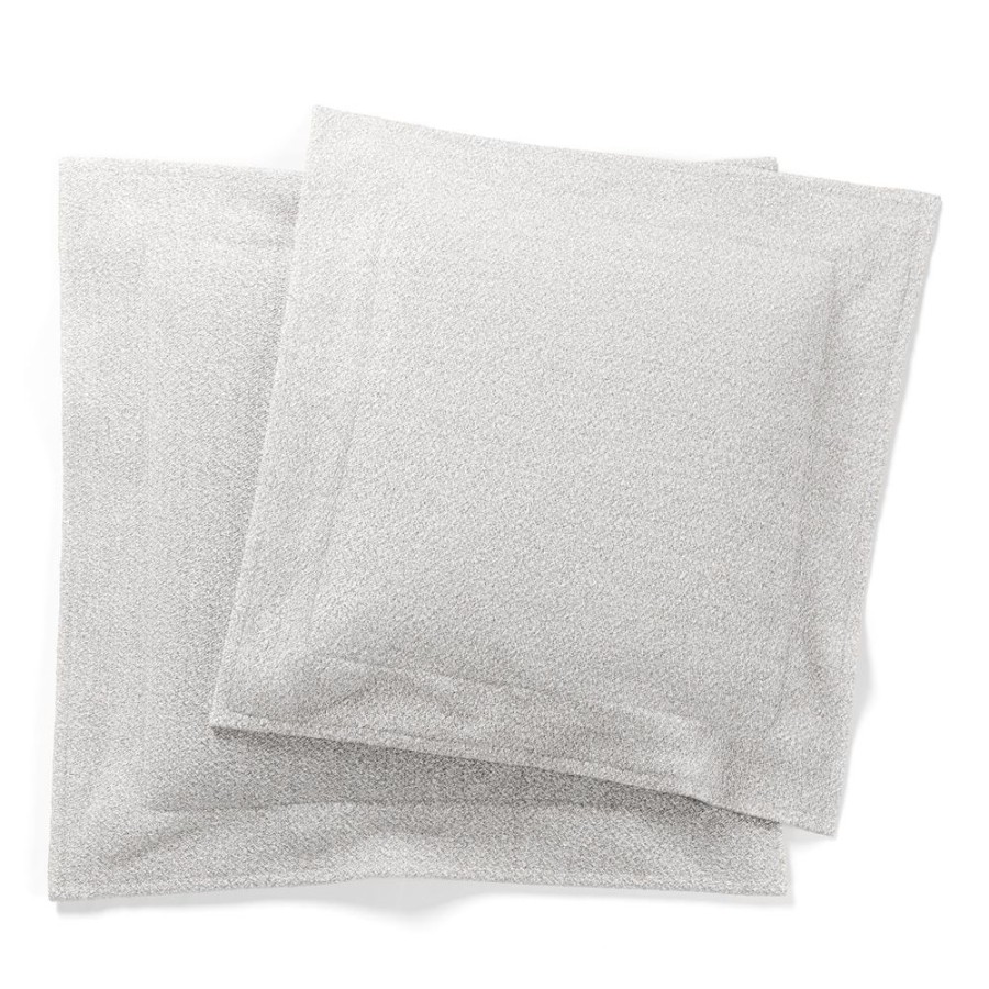 Textil Decotique Prydnadskuddar & Kuddfodral | Grand Kuddar 2-Pack Boucletyg, Steam White