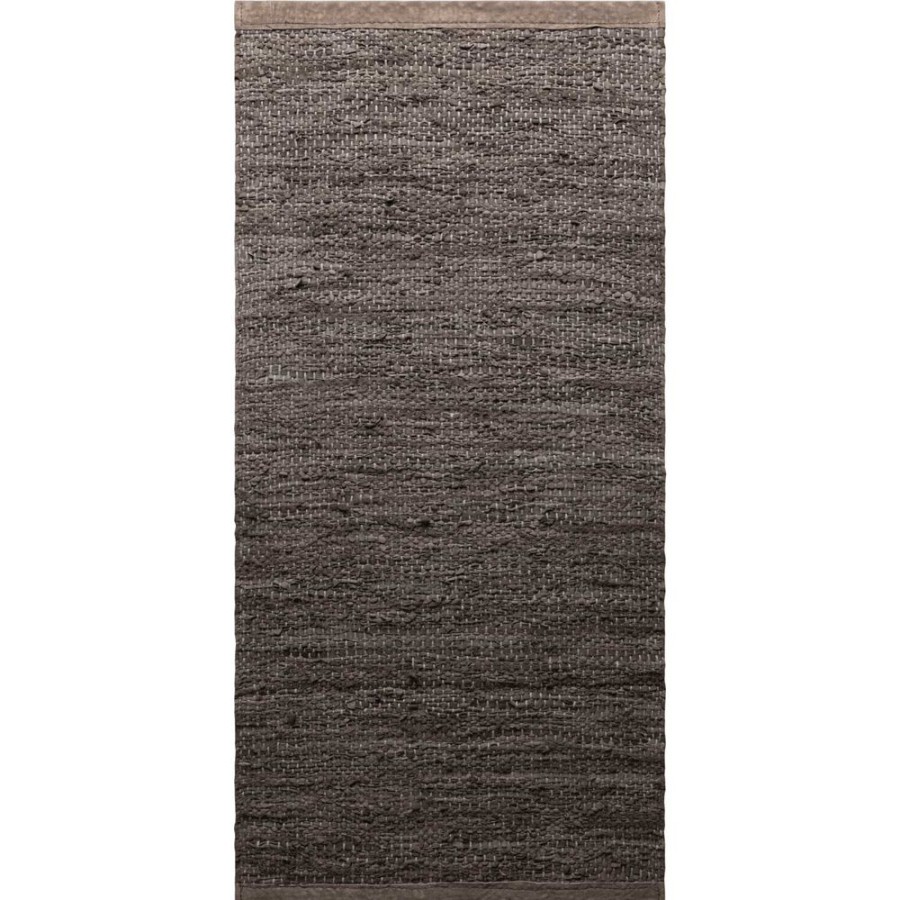 Mattor Rug Solid Ladermattor | Leather Matta 75X200Cm, Wood