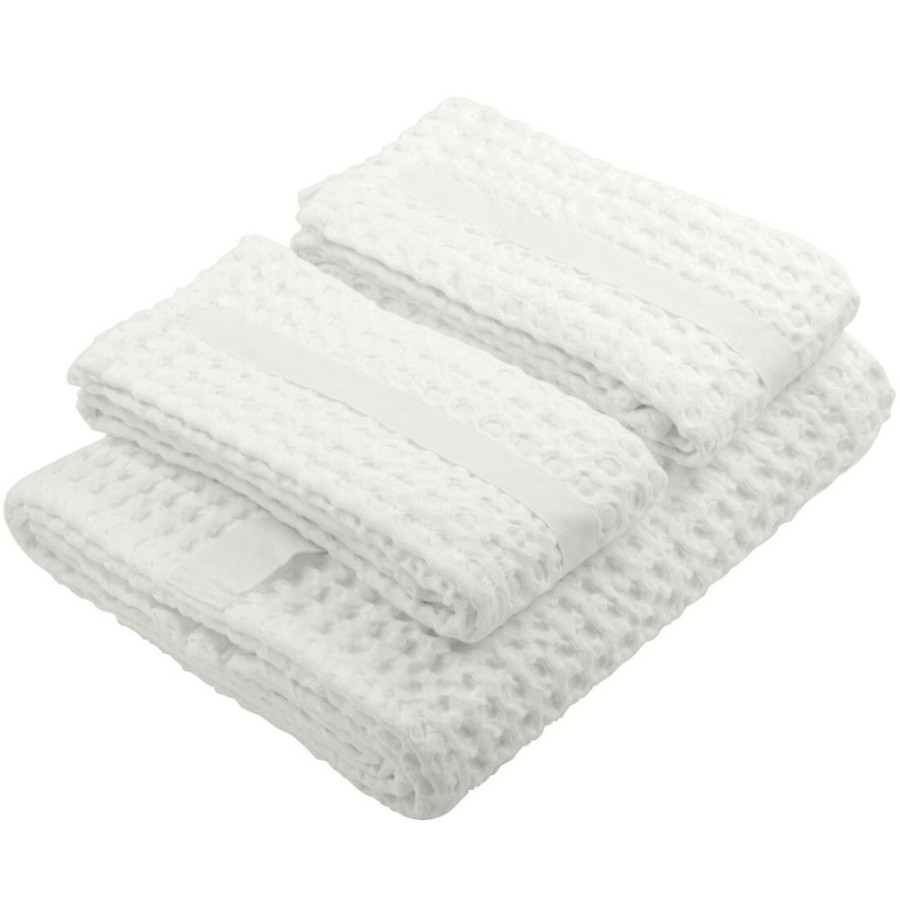 Textil The Organic Company Handdukar & Badlakan | Big Waffle Gavoset 3-Pack, Naturvit