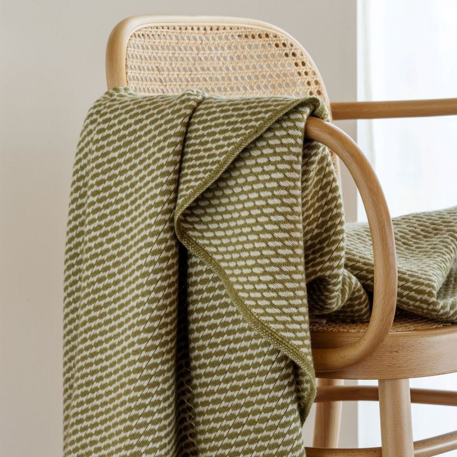 Textil Røros Tweed Pladar & Filtar | Mello Plad 150X210 Cm, Leaf Green