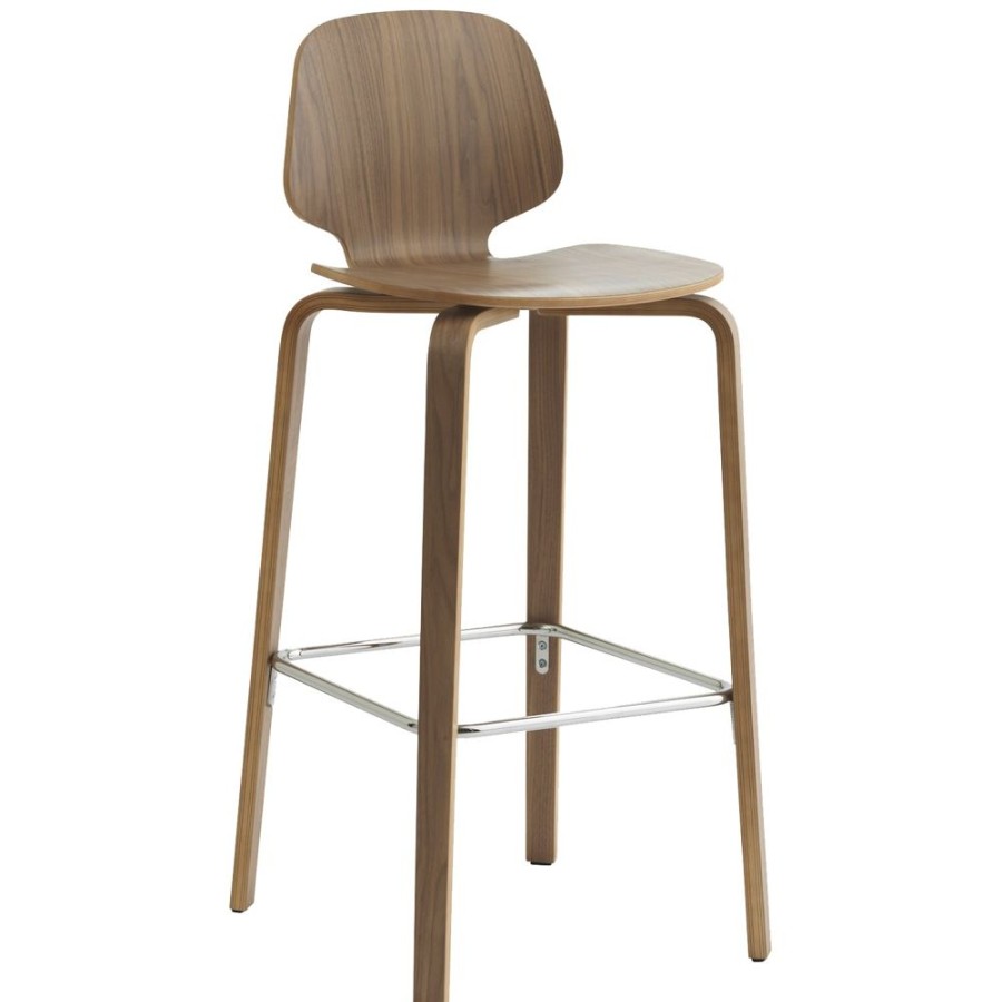 Mobler Normann Copenhagen Barstolar | My Chair Barstol 75 Cm, Valnot