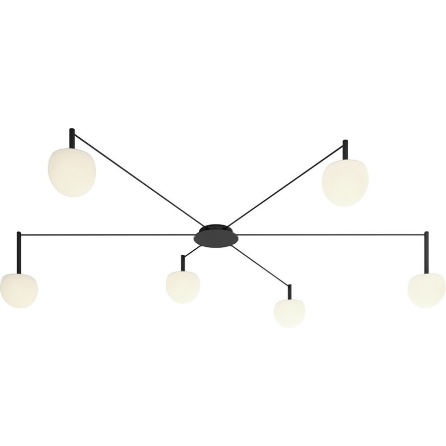 Belysning Estiluz Plafonder | Circ R30S.4S2M Taklampa, Svart