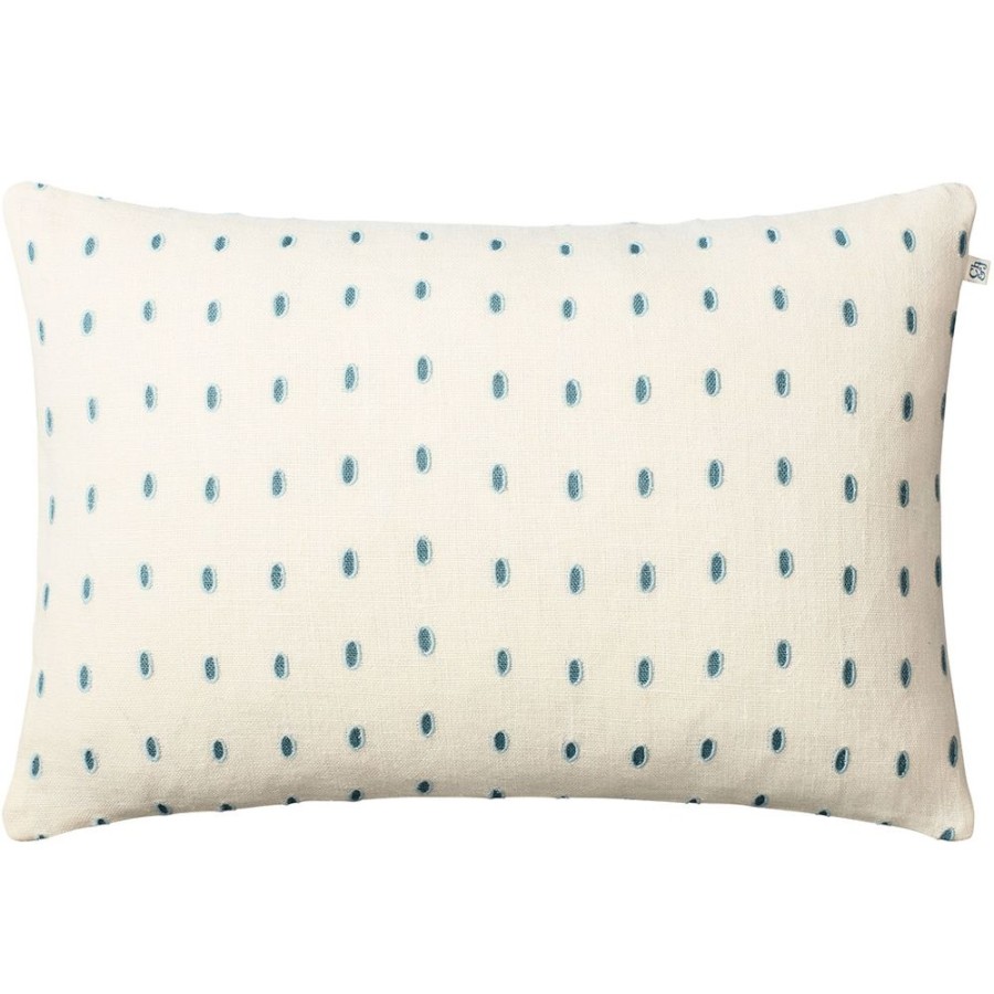 Textil Chhatwal & Jonsson Prydnadskuddar & Kuddfodral | Drop Kuddfodral Off White / Heaven Blue / Aqua, 40X60 Cm