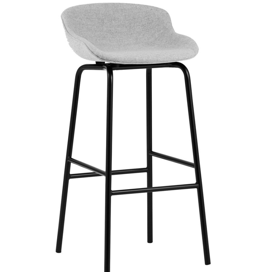 Mobler Normann Copenhagen Barstolar | Hyg Barstol 75 Cm, Gra / Svart