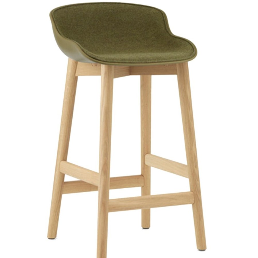 Mobler Normann Copenhagen Barstolar | Hyg Barstol 65 Cm, Kladd Framsida, Oliv / Ek