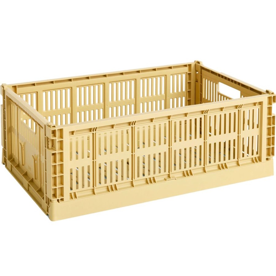 Inredning HAY Boxar & Askar | Colour Crate Forvaringslada L, 34,5X53 Cm, Golden Yellow