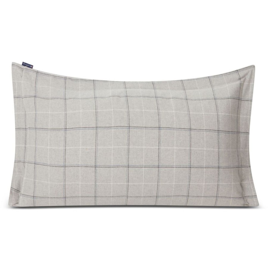 Textil Lexington Orngott | Checked Cotton Flannel Orngott 50X90 Cm, Ljusgra/Dove