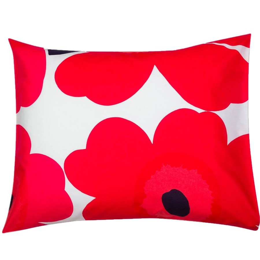 Textil Marimekko Orngott | Unikko Orngott 50X60 Cm, Vit / Rod