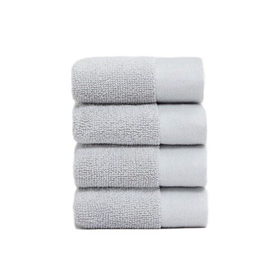 Textil Juniper Handdukar & Badlakan | Ansiktshandduk 30X30 Cm 4-Pack, Stone Grey