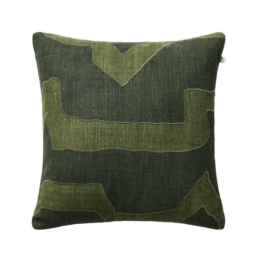 Textil Chhatwal & Jonsson Prydnadskuddar & Kuddfodral | Sikkim Kuddfodral 50X50 Cm, Gron/Forest Green